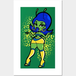 Thicc Alien Gal Posters and Art